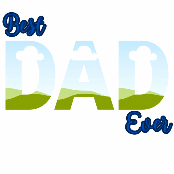 Best Dad Canva template