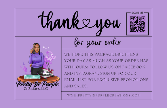 Canva Pro Thank you post card
