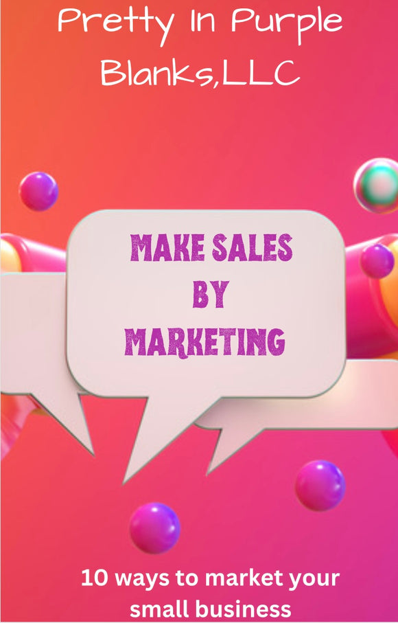 Make sales by marketing