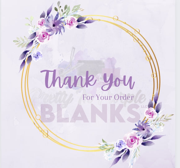 Thank you card Canva template