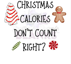 Christmas Calories SVG