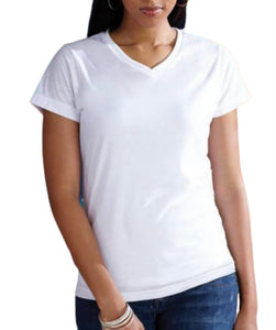 Women’s V neck sublimation tee