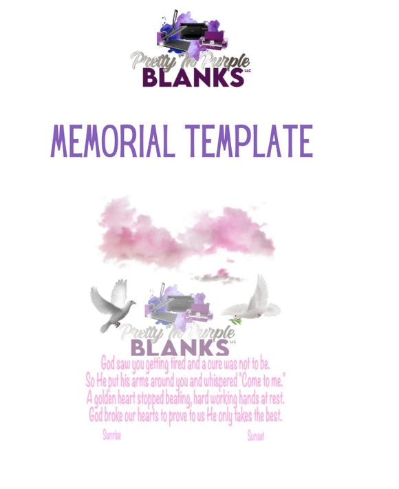Memorial template