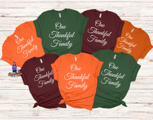 One Thankful family screen print